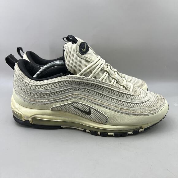 Nike Air Max 97 Running Shoes Mens Size 14 Coconut Milk White Comfort Sneakers - Picture 1 of 9